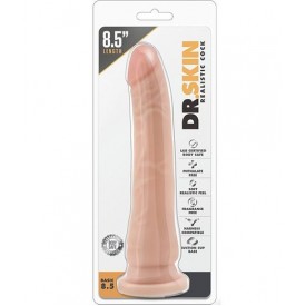 Телесный фаллоимитатор Realistic Cock Basic 8.5 - 21,6 см.